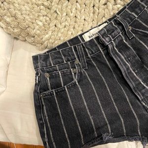 Reformation Striped Shorts